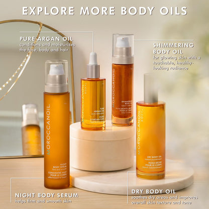 Moroccanoil Shimmering Body Oil – 1.7 Fl Oz | Radiant, Hydrating Glow Avelisse