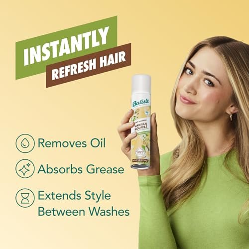 Batiste Dry Shampoo, Vanilla Souffle, 3.81 oz - Instantly Refresh Hair & Absorb Oil Between Washes - görsel 4