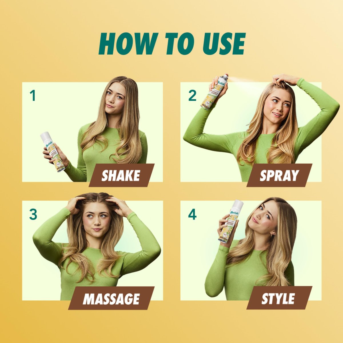 Batiste Dry Shampoo, Vanilla Souffle, 3.81 oz - Instantly Refresh Hair & Absorb Oil Between Washes - görsel 15