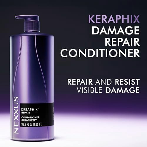 Nexxus KERAPHIX Shampoo & Conditioner 2 Pack – Damaged Hair Repair with Keratin Resistance Therapy, 33.8 Fl Oz Each Avelisse