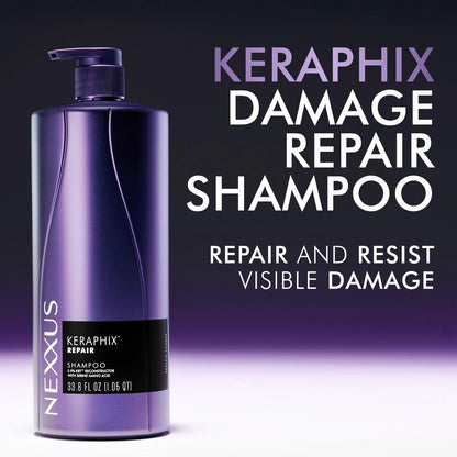 Nexxus KERAPHIX Shampoo & Conditioner 2 Pack – Damaged Hair Repair with Keratin Resistance Therapy, 33.8 Fl Oz Each Avelisse