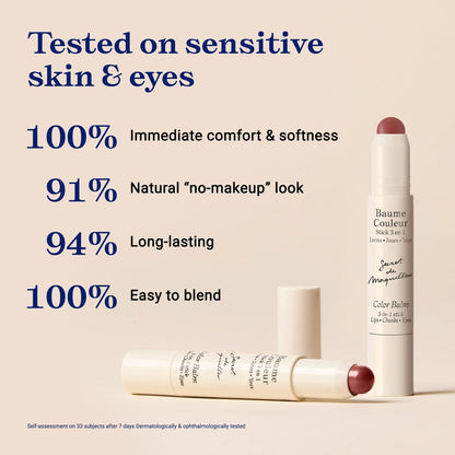 Embryolisse Color Balm 3-in-1 Stick, Mocha - Multi-Use Tint for Eyes, Lips & Cheeks, Hydrating Balm with Centella Asiatica & Aloe Vera, Vegan, Fragrance Free, 0.08 oz Avelisse