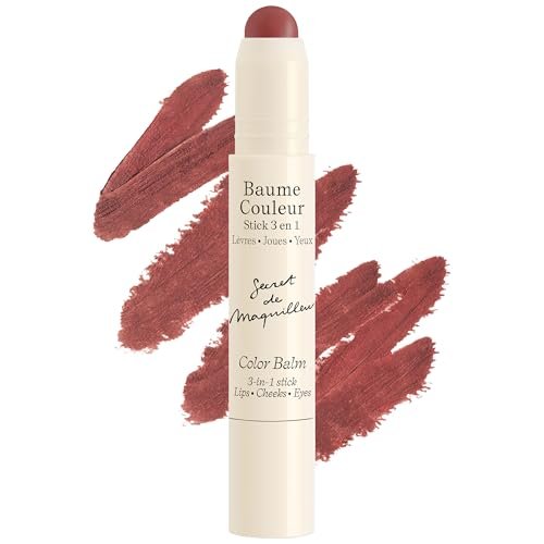 Embryolisse Color Balm 3-in-1 Stick, Mocha - Multi-Use Tint for Eyes, Lips & Cheeks, Hydrating Balm with Centella Asiatica & Aloe Vera, Vegan, Fragrance Free, 0.08 oz Avelisse