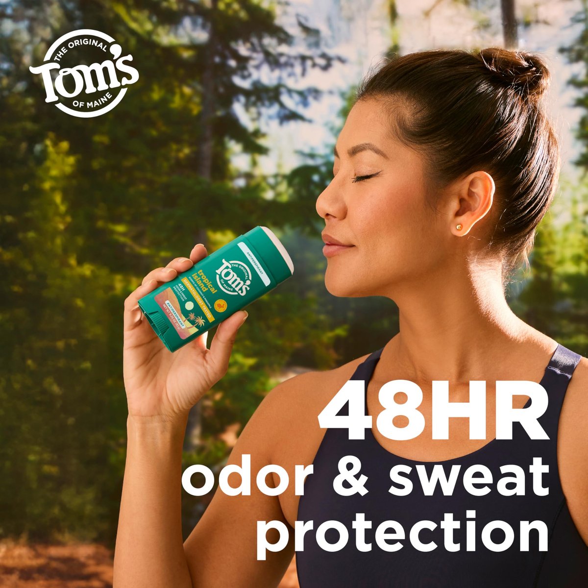 Tom's of Maine Tropical Island Antiperspirant for Men and Women, 48-Hour Odor and Sweat Protection, No Artificial Fragrances, Dyes, or Preservatives, Baking Soda Free, 3.25 oz - görsel 6