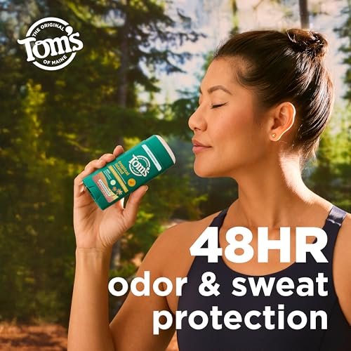 Tom's of Maine Tropical Island Antiperspirant for Men and Women, 48-Hour Odor and Sweat Protection, No Artificial Fragrances, Dyes, or Preservatives, Baking Soda Free, 3.25 oz - görsel 5