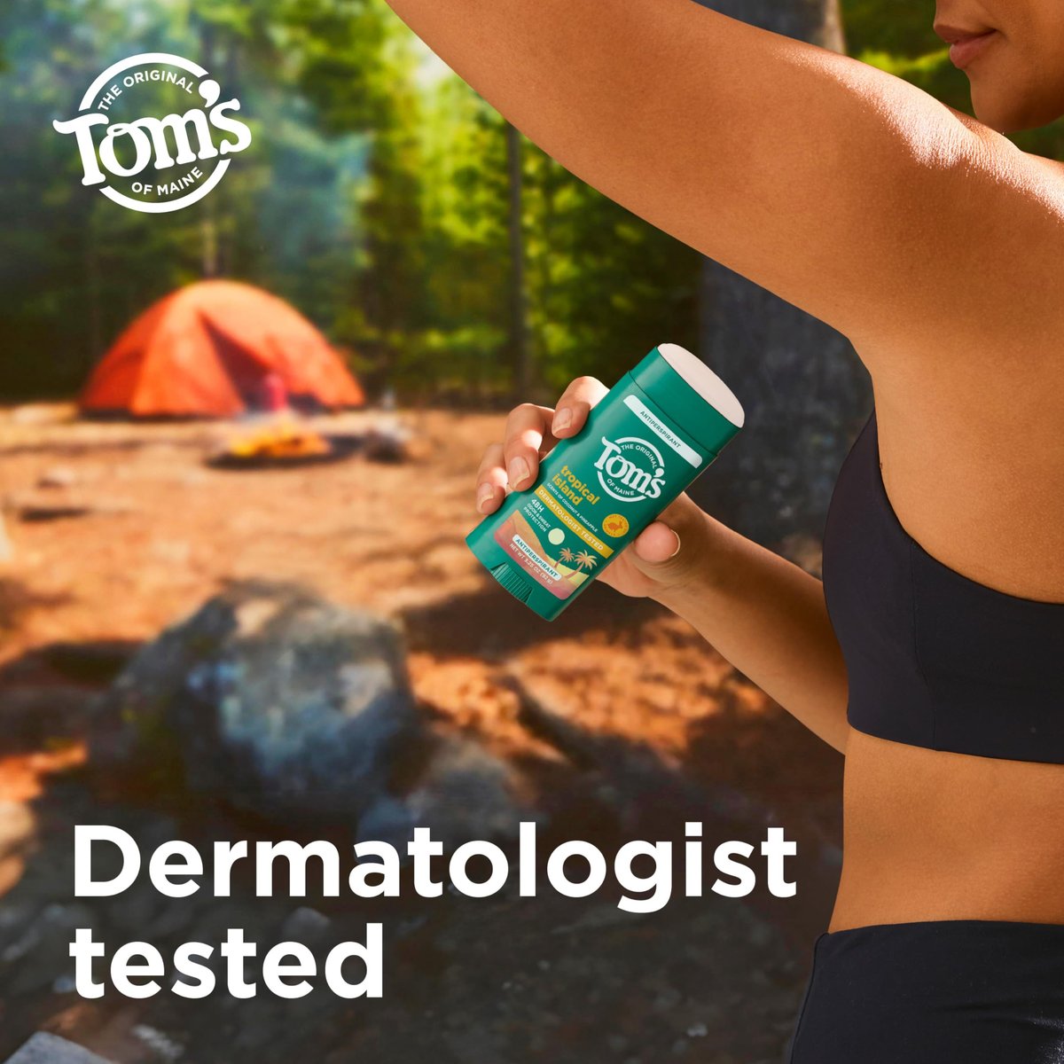 Tom's of Maine Tropical Island Antiperspirant for Men and Women, 48-Hour Odor and Sweat Protection, No Artificial Fragrances, Dyes, or Preservatives, Baking Soda Free, 3.25 oz - görsel 10