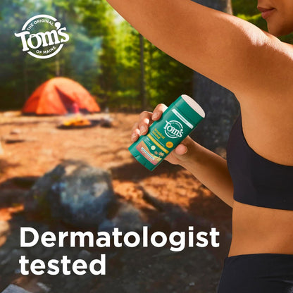 Tom's of Maine Tropical Island Antiperspirant for Men and Women, 48-Hour Odor and Sweat Protection, No Artificial Fragrances, Dyes, or Preservatives, Baking Soda Free, 3.25 oz