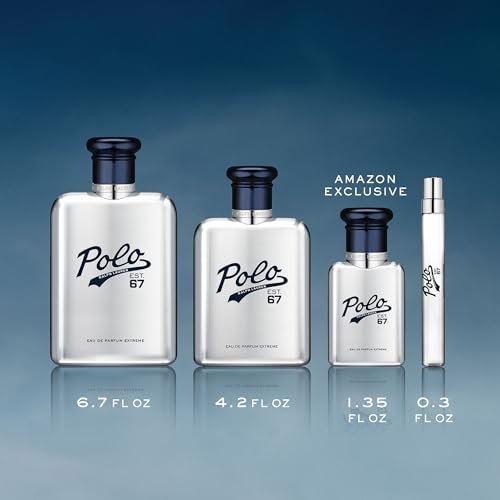 Ralph Lauren Polo 67 Extreme Men's Eau de Parfum - Gourmand Scent with Caramelized Pineapple, Cedarwood & Leather Accords - 4.2 Fl Oz Avelisse