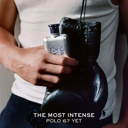 Ralph Lauren Polo 67 Extreme Men's Eau de Parfum - Gourmand Scent with Caramelized Pineapple, Cedarwood & Leather Accords - 4.2 Fl Oz Avelisse