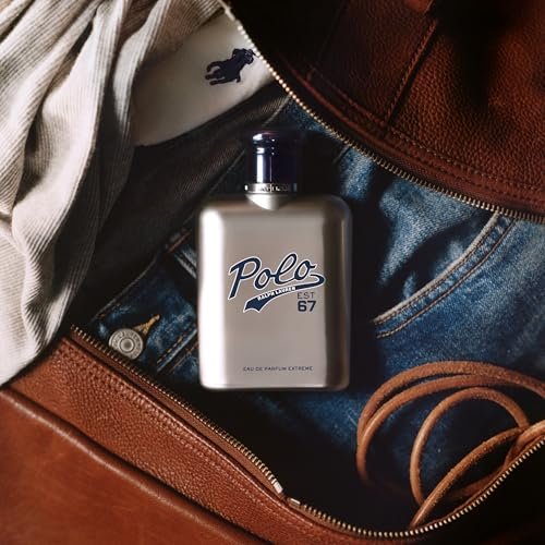 Ralph Lauren Polo 67 Extreme Men's Eau de Parfum - Gourmand Scent with Caramelized Pineapple, Cedarwood & Leather Accords - 4.2 Fl Oz Avelisse