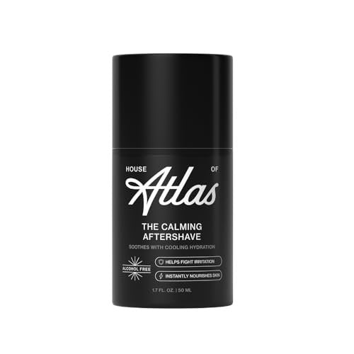 House of Atlas Calming Aftershave for Men – Alcohol-Free Hydrating Post-Shave Lotion with Aloe, Chamomile & Witch Hazel, 1.7 Fl Oz - görsel 2