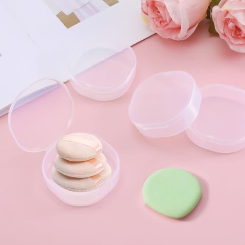 TAHULIK 4-Pack Cotton Round Holder – Plastic Cosmetic Pads Dispenser, Portable Travel Square Container for Removing Balls - görsel 10