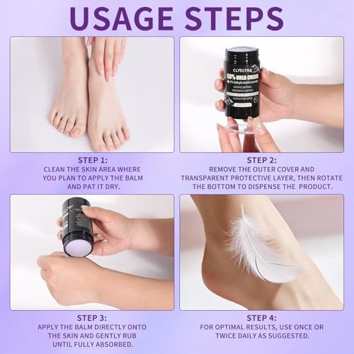 8-in-1 60% Urea Balm with 2% Salicylic Acid & Lavender - Maximum Strength Hand & Foot Stick for Rough, Dry, Thick & Cracked Skin, Callus Remover, Deep Hydration (75g) Avelisse