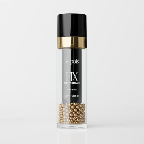 Le Pois FIX Night Cream – Anti-Aging Firming Wrinkle-Smoothing Night Moisturizer for Women, Overnight Hydrating Cream with Plant-Based Pea Protein for Dry Sensitive Skin, 1.02 oz Avelisse
