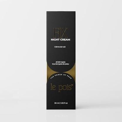 Le Pois FIX Night Cream – Anti-Aging Firming Wrinkle-Smoothing Night Moisturizer for Women, Overnight Hydrating Cream with Plant-Based Pea Protein for Dry Sensitive Skin, 1.02 oz Avelisse