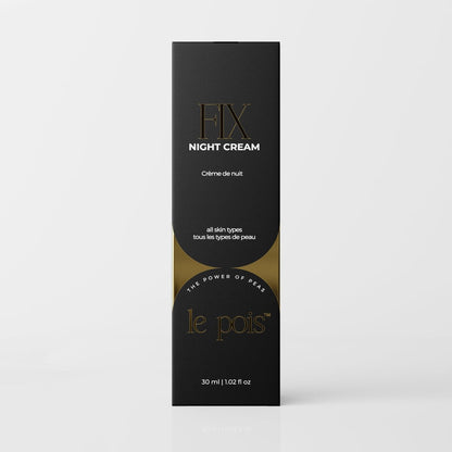 Le Pois FIX Night Cream – Anti-Aging Firming Wrinkle-Smoothing Night Moisturizer for Women, Overnight Hydrating Cream with Plant-Based Pea Protein for Dry Sensitive Skin, 1.02 oz Avelisse