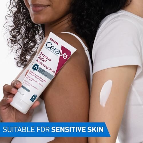 CeraVe Eczema Relief Moisturizing Cream with Colloidal Oatmeal, Shea Butter & Vitamin E – Steroid Free & Paraben Free, 8 oz - görsel 9