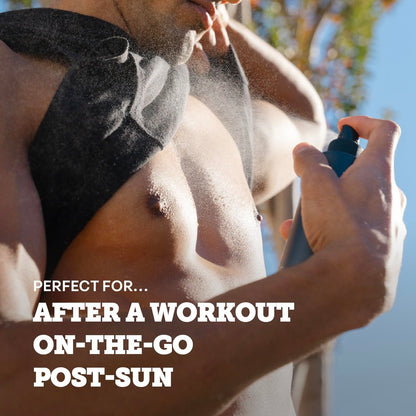 Oars + Alps Skin Saver Body Spray with Hypochlorous Acid - Eliminates Odors, Freshens & Soothes Irritation & Redness - Use After Workouts, Traveling & Post Shave - Safe & Clean Ingredients - 6.8oz Avelisse