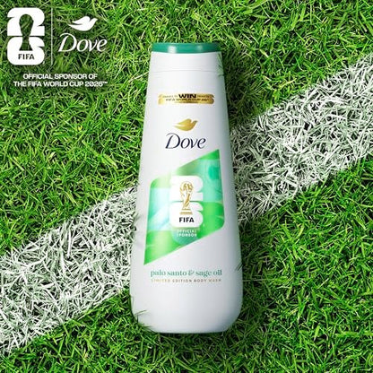 Dove FIFA World Cup 2026 Limited Edition Hydrating Regimen 3-Pack – Palo Santo & Sage Oil Body Wash, 24-Hour Nourishing MicroMoisture, Vegan & Dermatologist-Recommended Avelisse