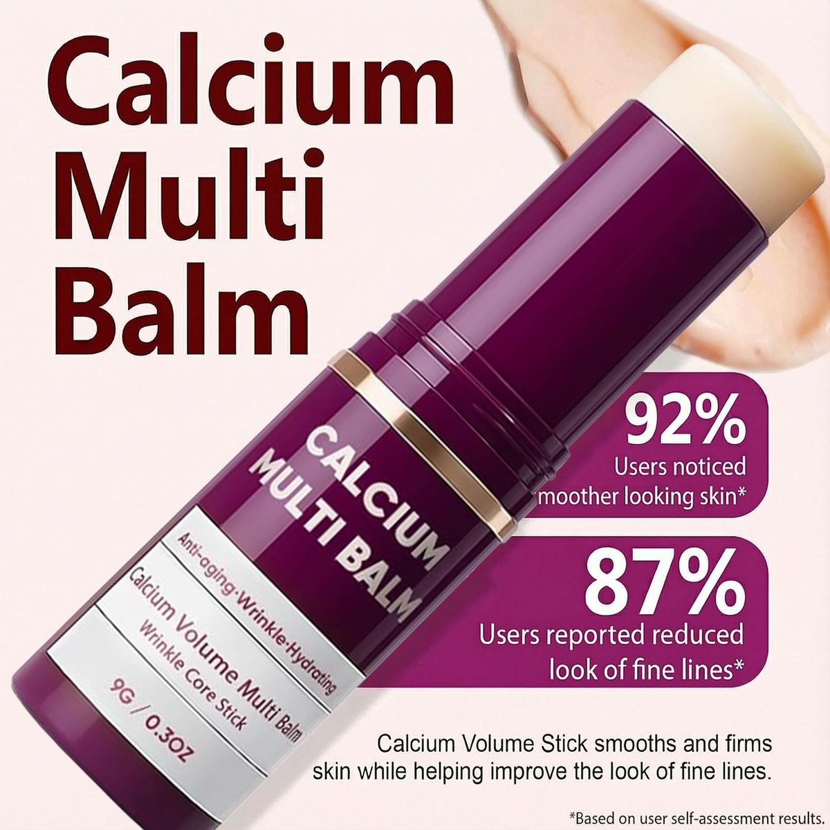 2 PCS Calcium Multi Balm Stick - Anti-Aging Collagen Firming Treatment for Face, Eyes, Neck with Vitamin D - görsel 11