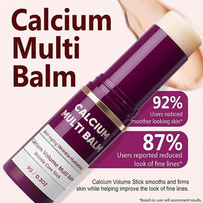 2 PCS Calcium Multi Balm Stick - Anti-Aging Collagen Firming Treatment for Face, Eyes, Neck with Vitamin D