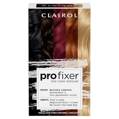 Clairol Pro Fixer Hair Color Remover Kit – Remove Permanent and Non-Permanent Color Easily with 1 Rinse Avelisse
