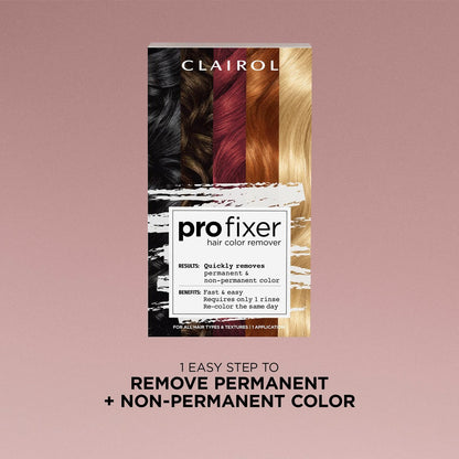 Clairol Pro Fixer Hair Color Remover Kit – Remove Permanent and Non-Permanent Color Easily with 1 Rinse Avelisse