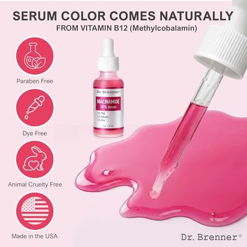 Niacinamide Serum 10% + TXA 4% with Tranexamic Acid, Zinc 1% & Arbutin 2% - Dark Spot Corrector for Hyperpigmentation, Acne Scars, Uneven Skin Tone, Glass Skin - Dr. Brenner Avelisse