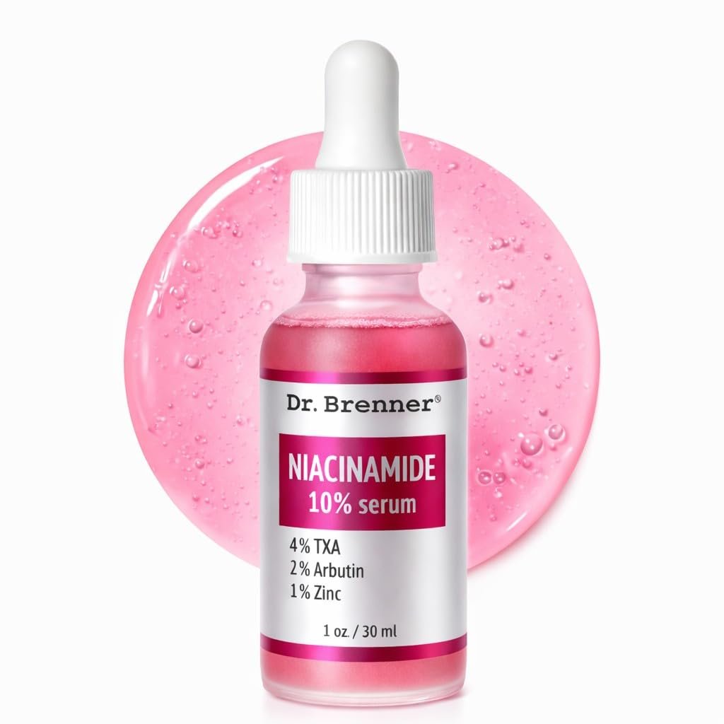 Niacinamide Serum 10% + TXA 4% with Tranexamic Acid, Zinc 1% & Arbutin 2% - Dark Spot Corrector for Hyperpigmentation, Acne Scars, Uneven Skin Tone, Glass Skin - Dr. Brenner Avelisse