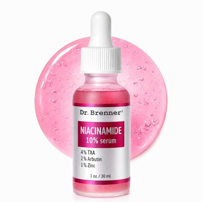 Niacinamide Serum 10% + TXA 4% with Tranexamic Acid, Zinc 1% & Arbutin 2% - Dark Spot Corrector for Hyperpigmentation, Acne Scars, Uneven Skin Tone, Glass Skin - Dr. Brenner Avelisse