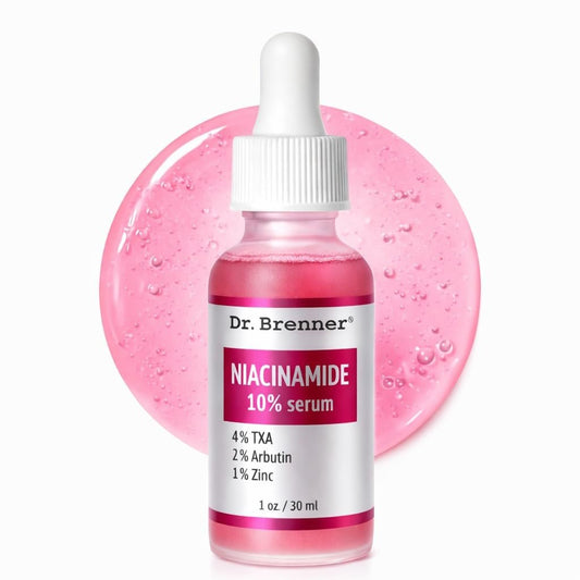 Niacinamide Serum 10% + TXA 4% with Tranexamic Acid, Zinc 1% & Arbutin 2% - Dark Spot Corrector for Hyperpigmentation, Acne Scars, Uneven Skin Tone, Glass Skin - Dr. Brenner Avelisse