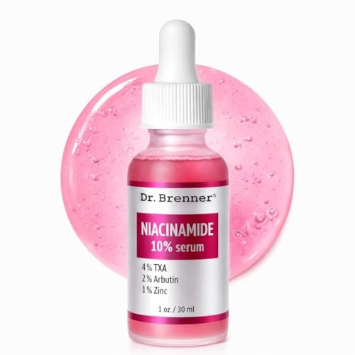 Niacinamide Serum 10% + TXA 4% with Tranexamic Acid, Zinc 1% & Arbutin 2% - Dark Spot Corrector for Hyperpigmentation, Acne Scars, Uneven Skin Tone, Glass Skin - Dr. Brenner Avelisse