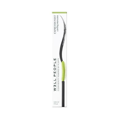 Well People Expressionist Curling Mascara – Curved Brush, Weightless Formula with Olive & Jojoba Oils, Smudge-Resistant, Clump-Free, Black Avelisse