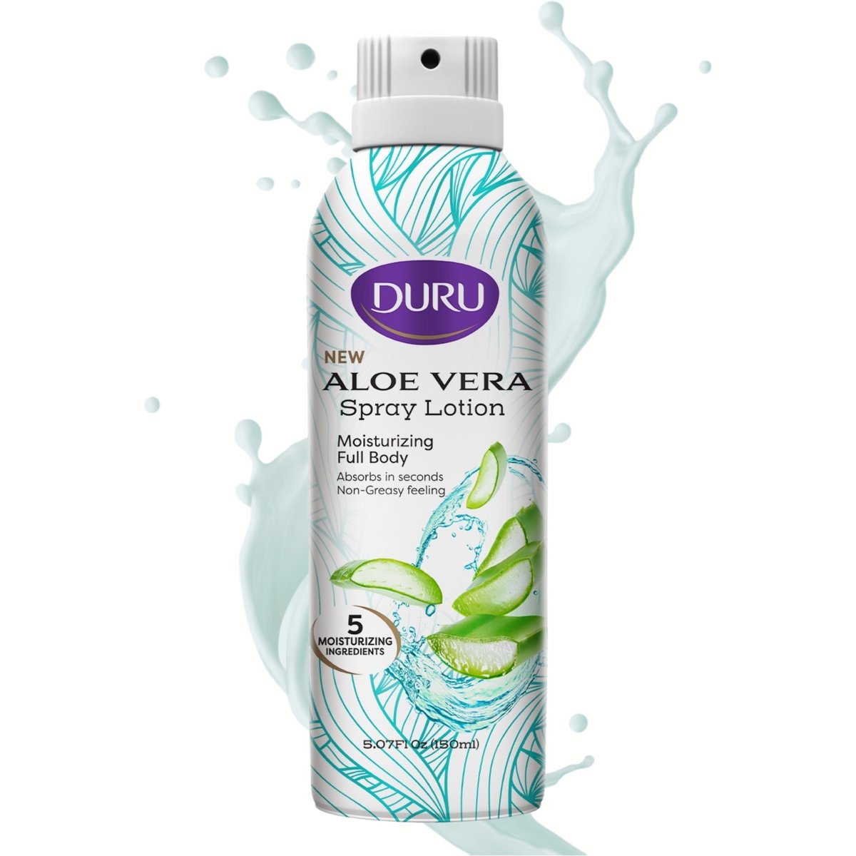 Duru Aloe Vera Moisturizing Spray Lotion - 48 Hour Moisture Body Lotion, 5 oz - görsel 7