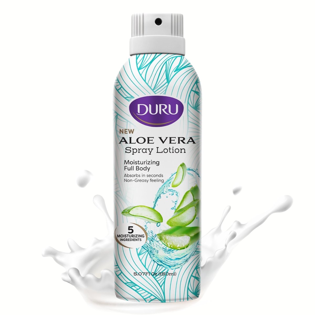 Duru Aloe Vera Moisturizing Spray Lotion - 48 Hour Moisture Body Lotion, 5 oz - görsel 9