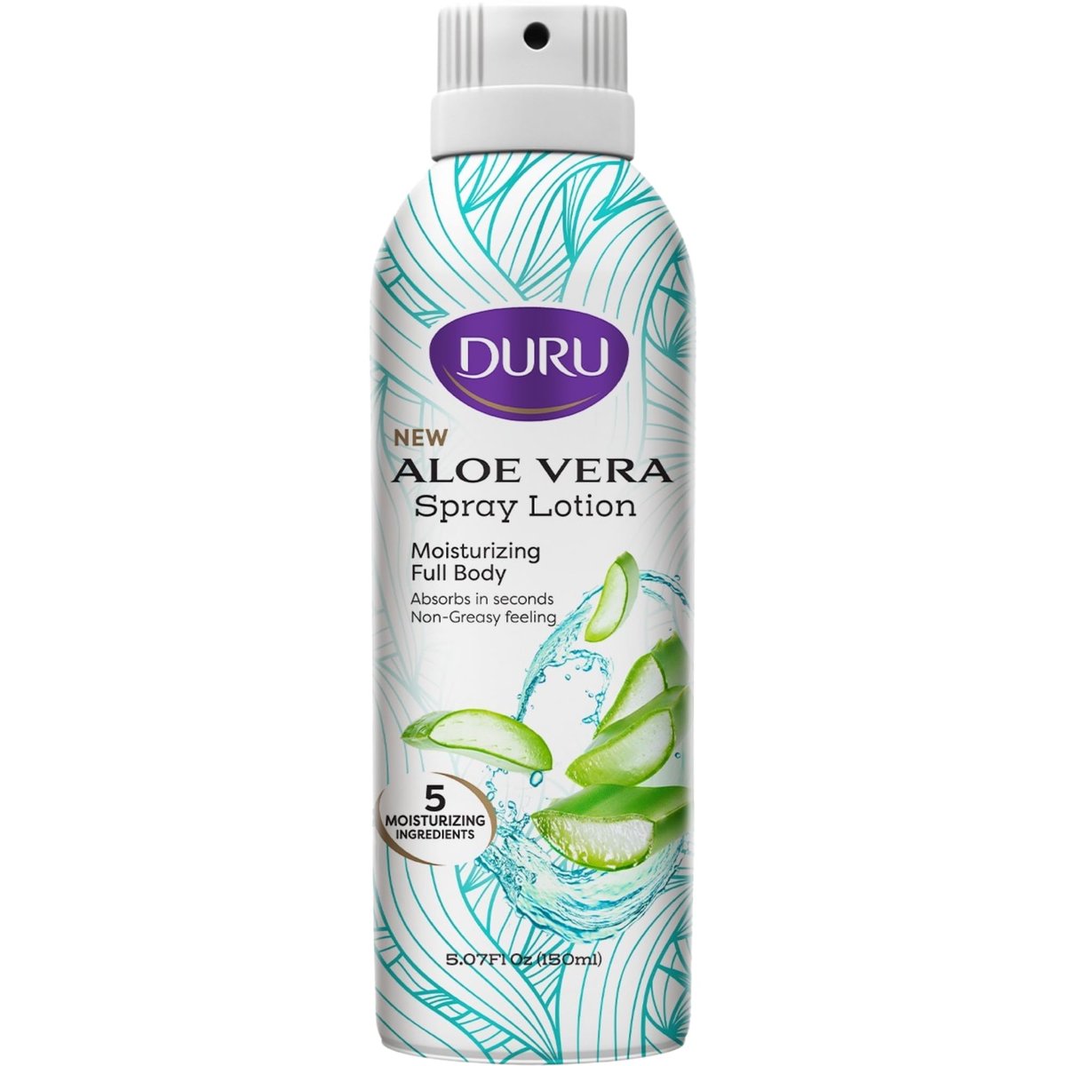 Duru Aloe Vera Moisturizing Spray Lotion - 48 Hour Moisture Body Lotion, 5 oz - görsel 1