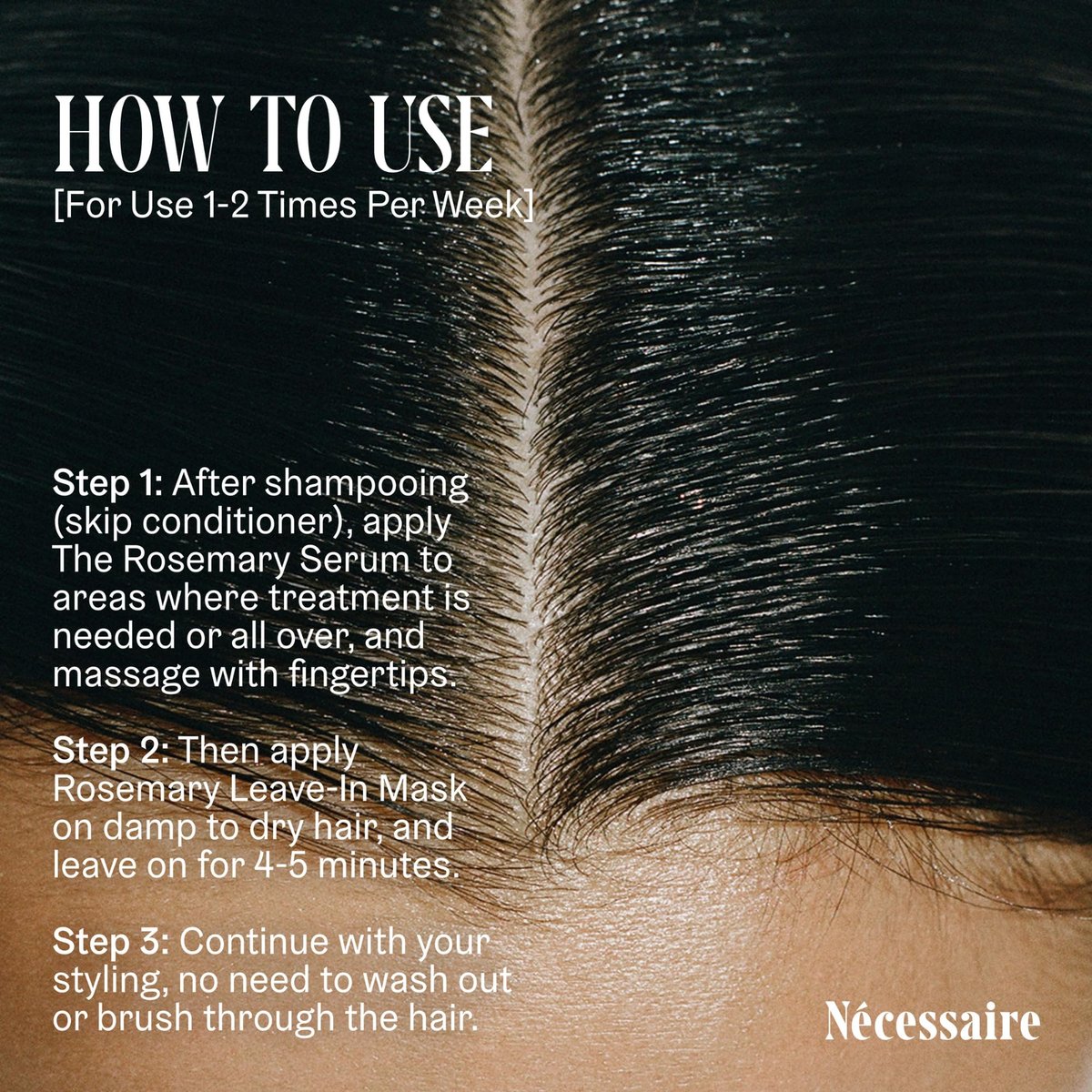 Nécessaire Rosemary Leave-In Mask | Keratin Hair Mask for Strengthening Damaged Hair | All Hair Types & Textures | Color-Safe, Sulfate-Free | 2 oz Avelisse