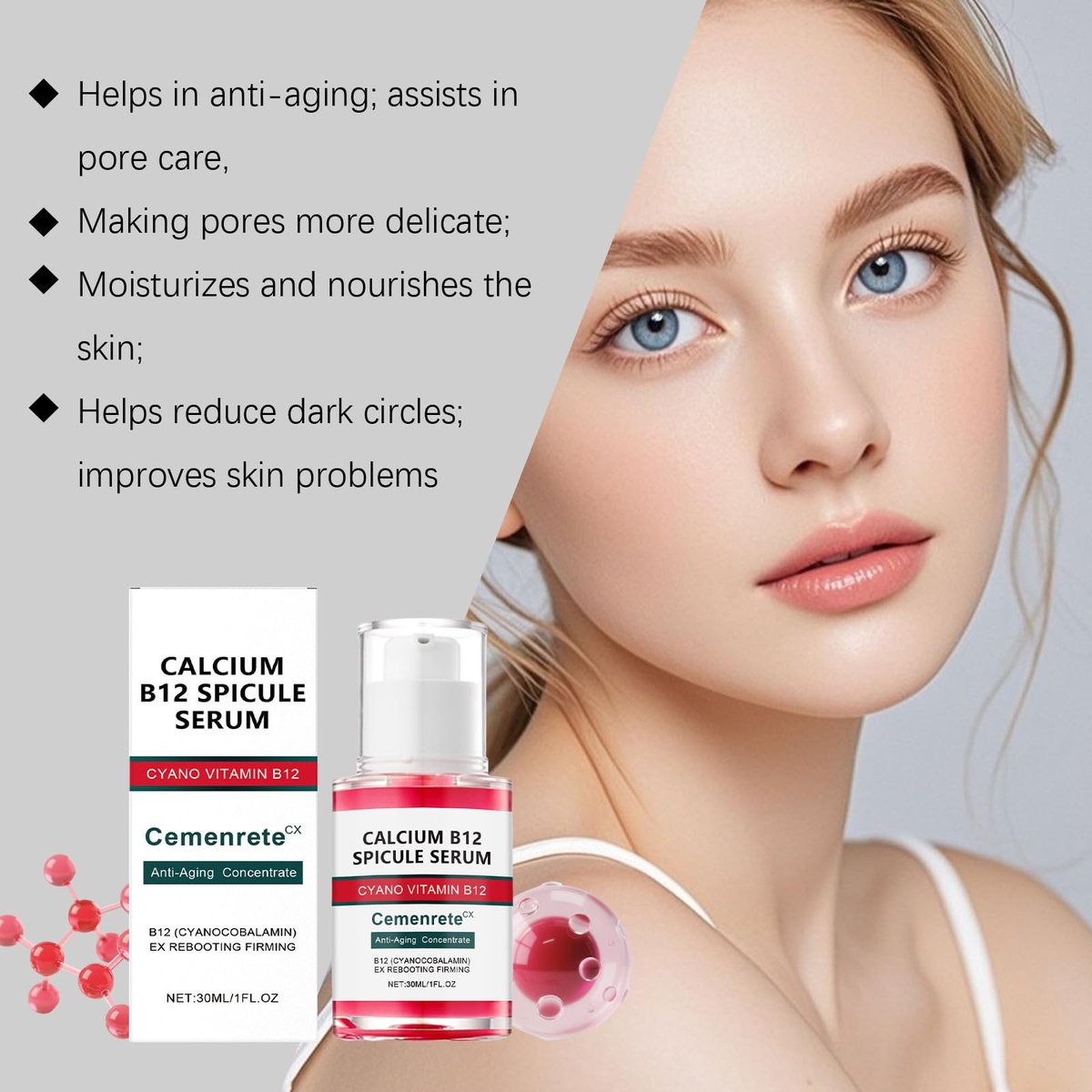 BGGJJ Collagen Skin Care Set – 5-Piece Anti-Aging Face Care Kit for Women: Firming, Pore Shrinking, Wrinkle Smoothing & Hydrating with Serum, Face Cream, Eye Cream, Toner & Cleanser Avelisse