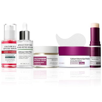 BGGJJ Collagen Skin Care Set – 5-Piece Anti-Aging Face Care Kit for Women: Firming, Pore Shrinking, Wrinkle Smoothing & Hydrating with Serum, Face Cream, Eye Cream, Toner & Cleanser Avelisse