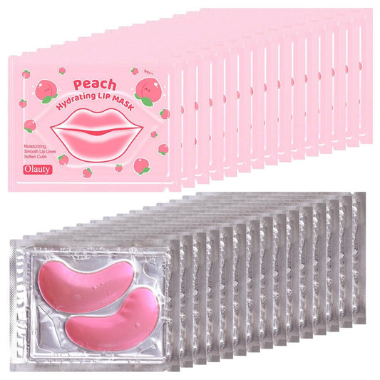 30-Pair Eye Mask & Lip Mask Set – Under Eye Patches for Puffy Eyes, Lip Mask Skincare, Bulk Gifts for Women, Bachelorette Party Favors, Birthday Party Favors