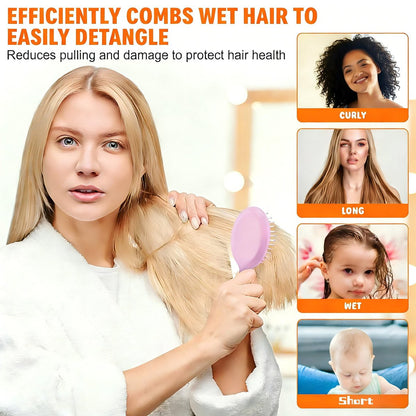 12 Pack Mini Hair Brush Bulk – Compact Travel Hairbrushes for Fine, Curly, Thick & Wavy Hair, Ideal for Teens & Adults, Bridesmaid Gifts, Party Favors