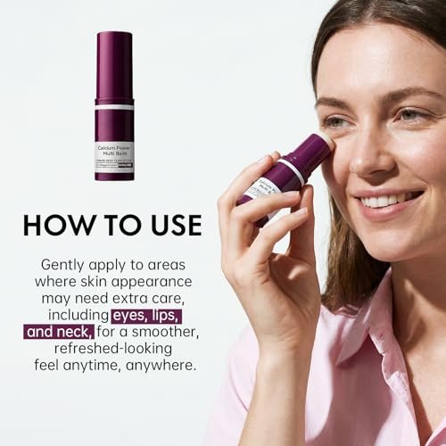 Glopink 2Pcs Calcium Multi Balm Stick for Eyes, Face & Neck – Collagen-Infused Moisturizing Balm – Firming, Hydrating & Skin Barrier Care for All Skin Types (2 PACK) Avelisse