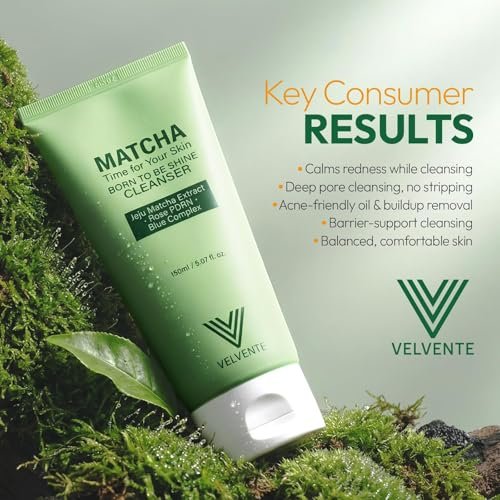 VELVENTE Matcha Toner Pads (100 Pads) - Korean Facial Pads with Rose PDRN, Peptides & Hyaluronic Acid for Dark Spots, Acne Prone & Uneven Skin Tone Avelisse
