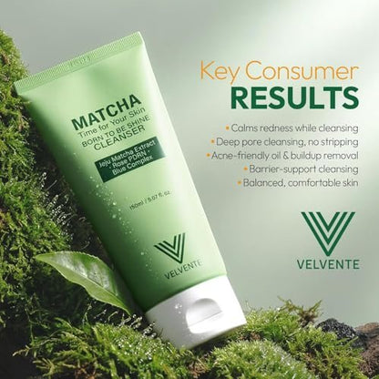 VELVENTE Matcha Facial Moisturizer with Rose PDRN & Korean Peptides – Hydrating Firming Cream for Anti-Aging, Dark Spots & Uneven Skin Tone – Soothing Radiance for Soft, Glowy Skin – All Skin Types, 3.53 oz Avelisse