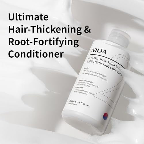 NIDA Ultimate Hair-Thickening & Root-Fortifying Conditioner | Strengthens & Nourishes All Hair Types | 8.5 fl. oz. (250ml) Avelisse