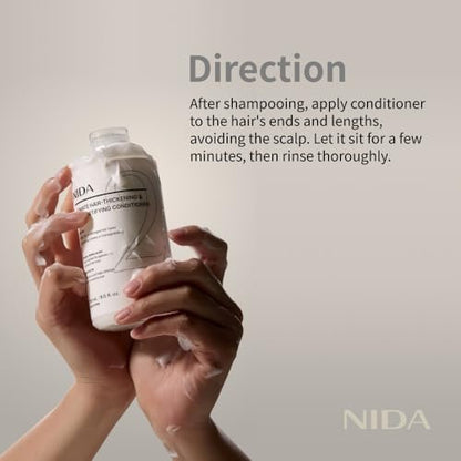 NIDA Ultimate Hair-Thickening & Root-Fortifying Conditioner | Strengthens & Nourishes All Hair Types | 8.5 fl. oz. (250ml) Avelisse