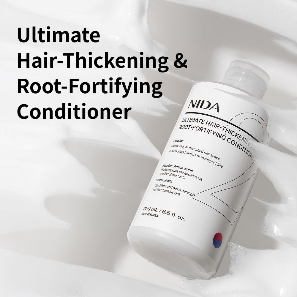 NIDA Ultimate Hair-Thickening & Root-Fortifying Conditioner | Strengthens & Nourishes All Hair Types | 8.5 fl. oz. (250ml) Avelisse