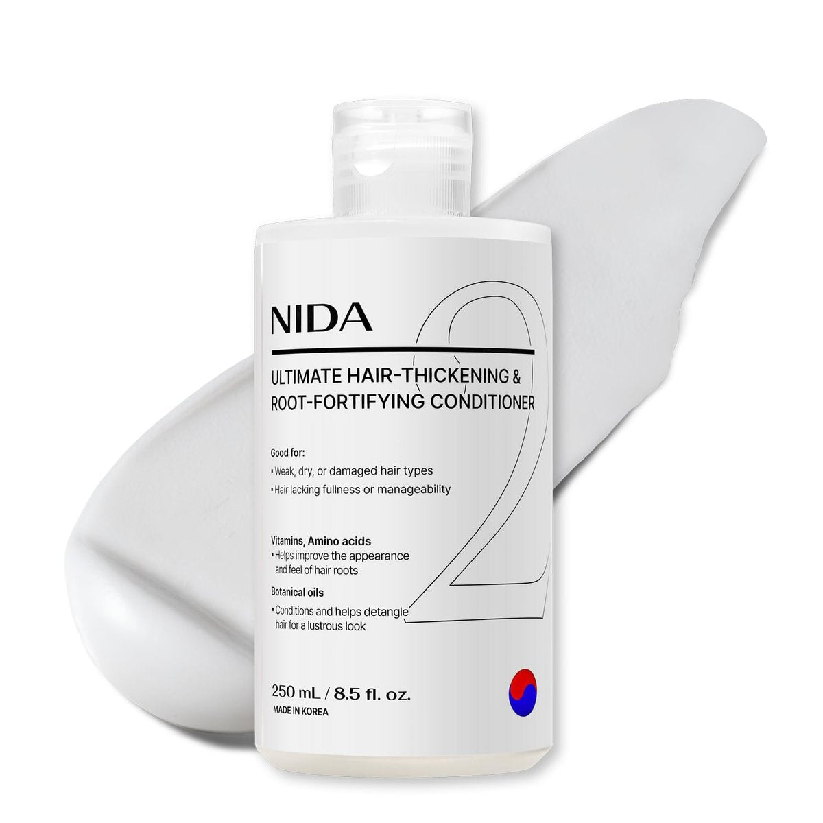NIDA Ultimate Hair-Thickening & Root-Fortifying Conditioner | Strengthens & Nourishes All Hair Types | 8.5 fl. oz. (250ml) Avelisse