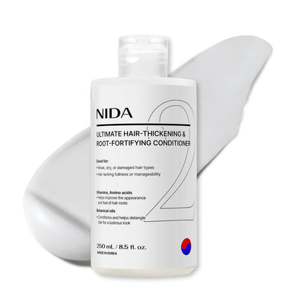 NIDA Ultimate Hair-Thickening & Root-Fortifying Conditioner | Strengthens & Nourishes All Hair Types | 8.5 fl. oz. (250ml) Avelisse