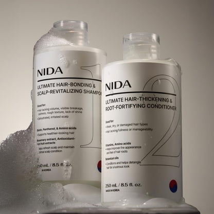 NIDA Ultimate Hair-Thickening & Root-Fortifying Conditioner | Strengthens & Nourishes All Hair Types | 8.5 fl. oz. (250ml) Avelisse